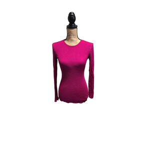 Old Navy magenta long sleeve top, size small